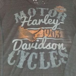 Harley Davidson Hooded Long Sleeve